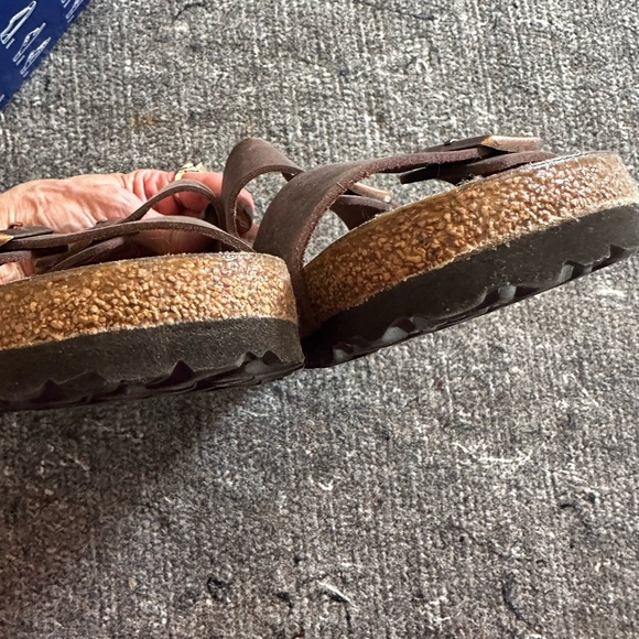 Men’s Birkenstock Arizona Dark Brown Leather Sandals size 43 main image 4